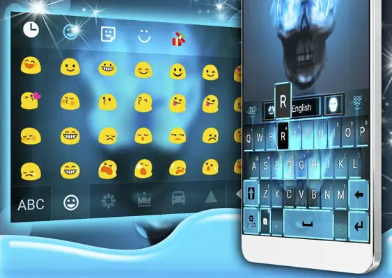 Skulls Keyboard android App screenshot 2